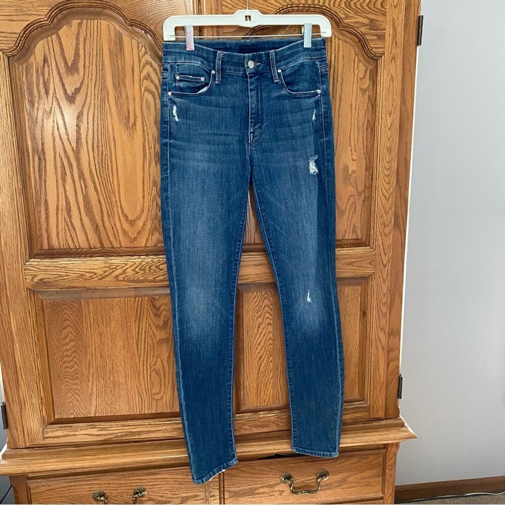 Mother The Looker Homebound Dark Wash Straight Leg Jeans Women’s Sz 26